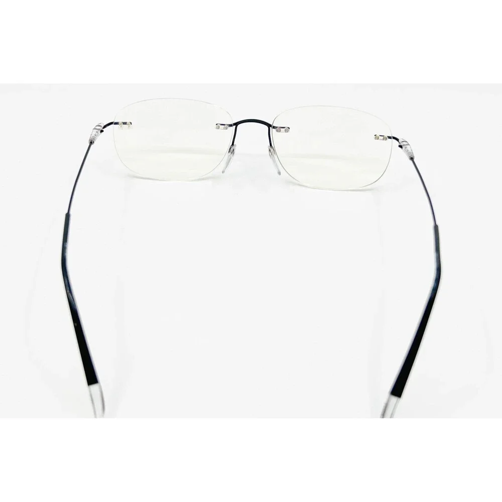 Silhouette Eyeglasses Mens Black Rimless Titan Lightweight Austria 51-17-140